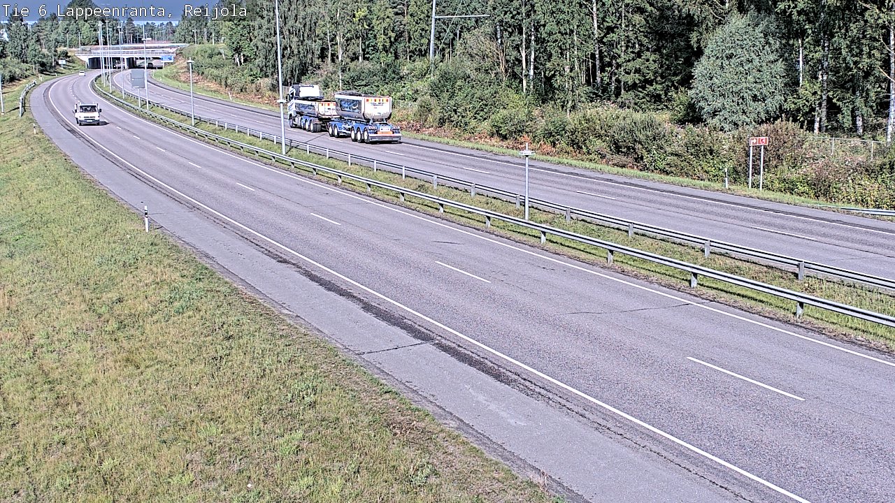 Weather Camera Image Road 6 Lappeenranta, Reijola, Lappeenranta, Etelä-Karjala