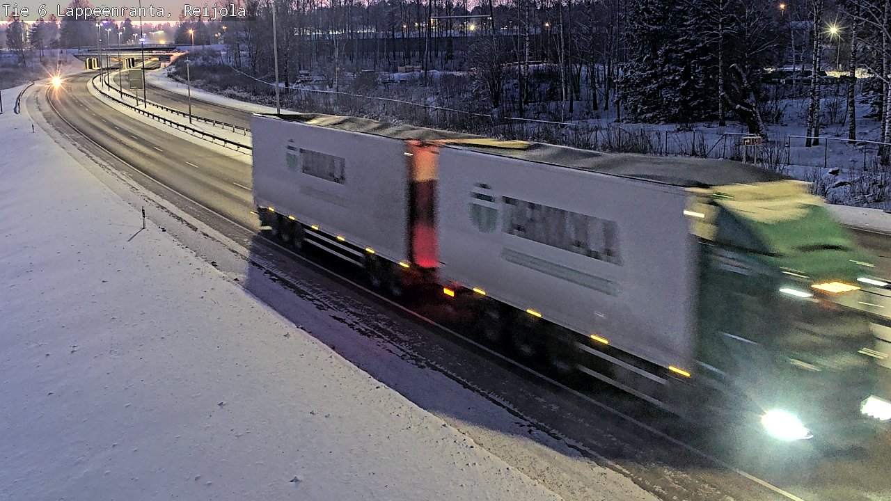 Weather Camera Image Road 6 Lappeenranta, Reijola, Lappeenranta, Etelä-Karjala