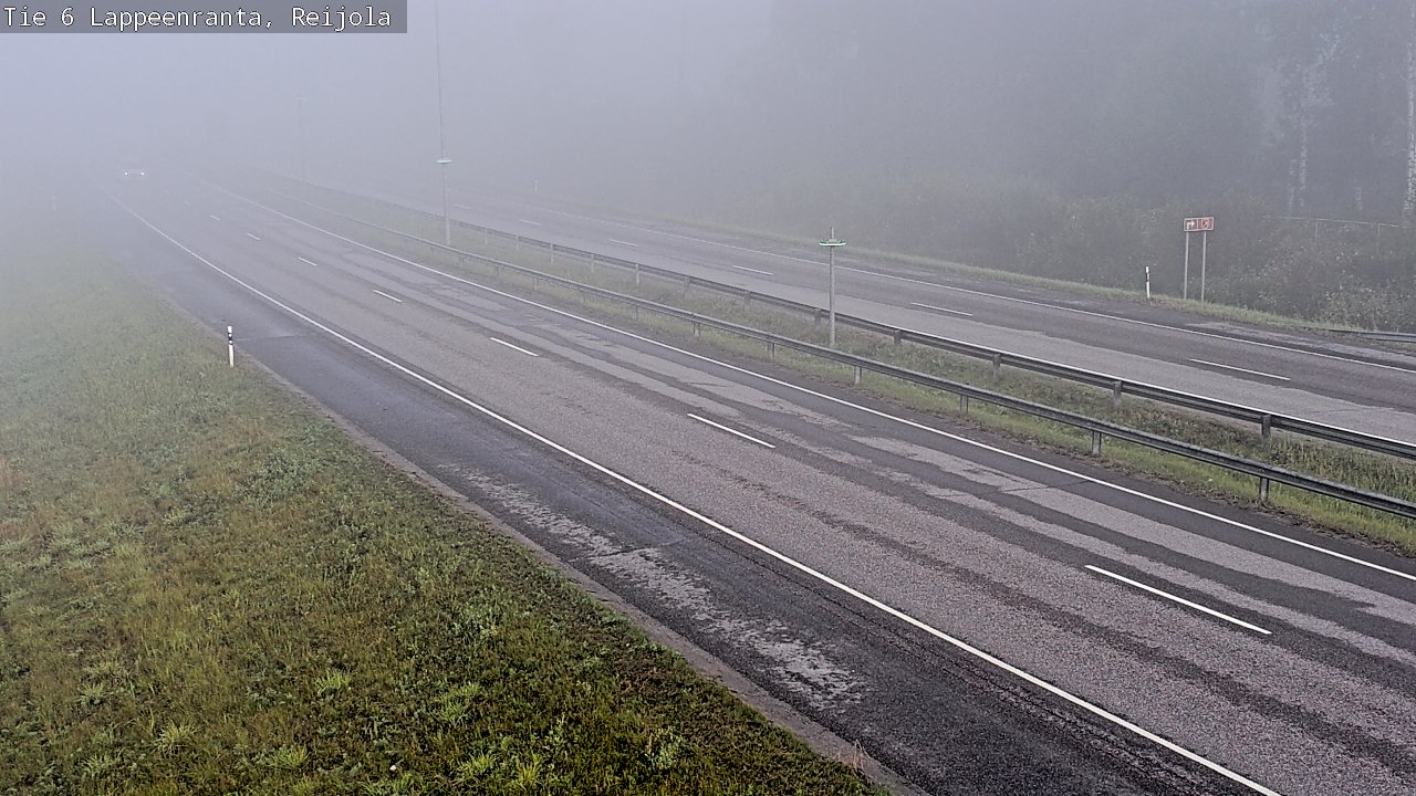 Weather Camera Image Road 6 Lappeenranta, Reijola, Lappeenranta, Etelä-Karjala