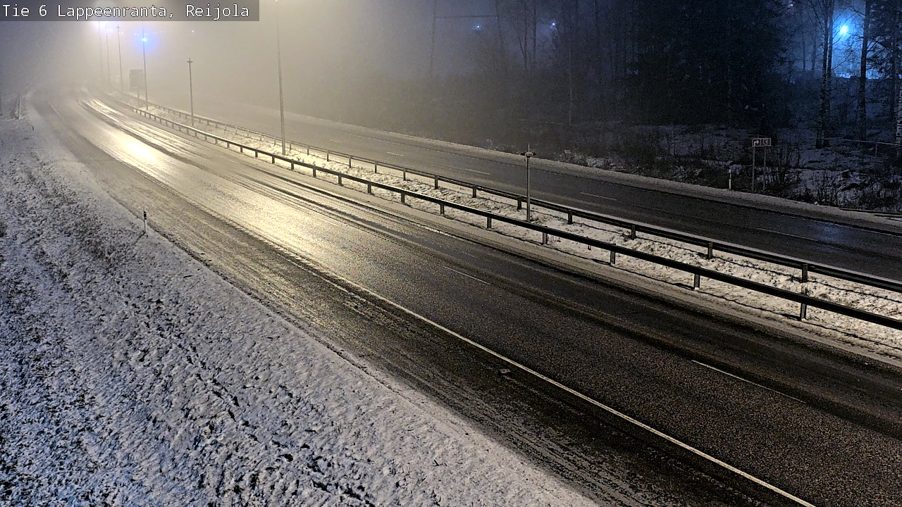 Weather Camera Image Road 6 Lappeenranta, Reijola, Lappeenranta, Etelä-Karjala