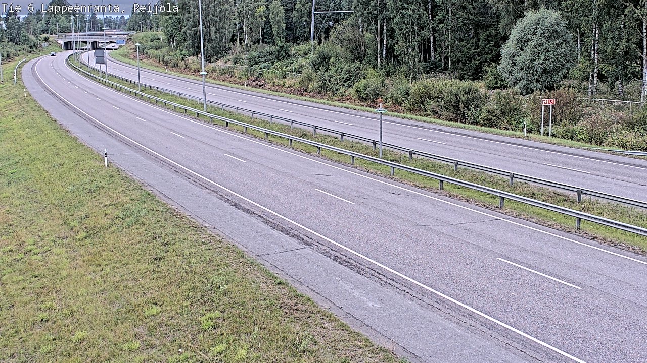Weather Camera Image Road 6 Lappeenranta, Reijola, Lappeenranta, Etelä-Karjala