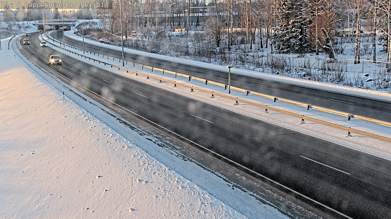 Weather Camera Image Väg 6 Villmanstrand, Reijola, Lappeenranta, Etelä-Karjala