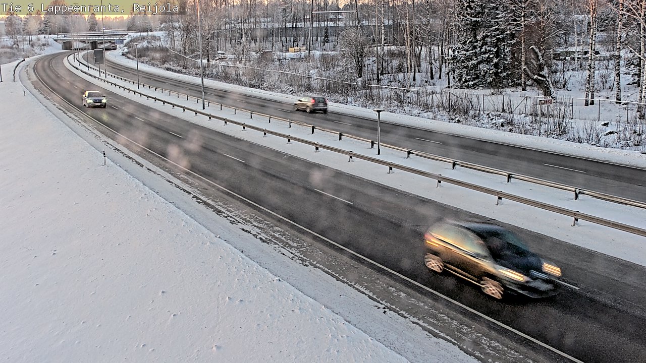 Weather Camera Image Road 6 Lappeenranta, Reijola, Lappeenranta, Etelä-Karjala