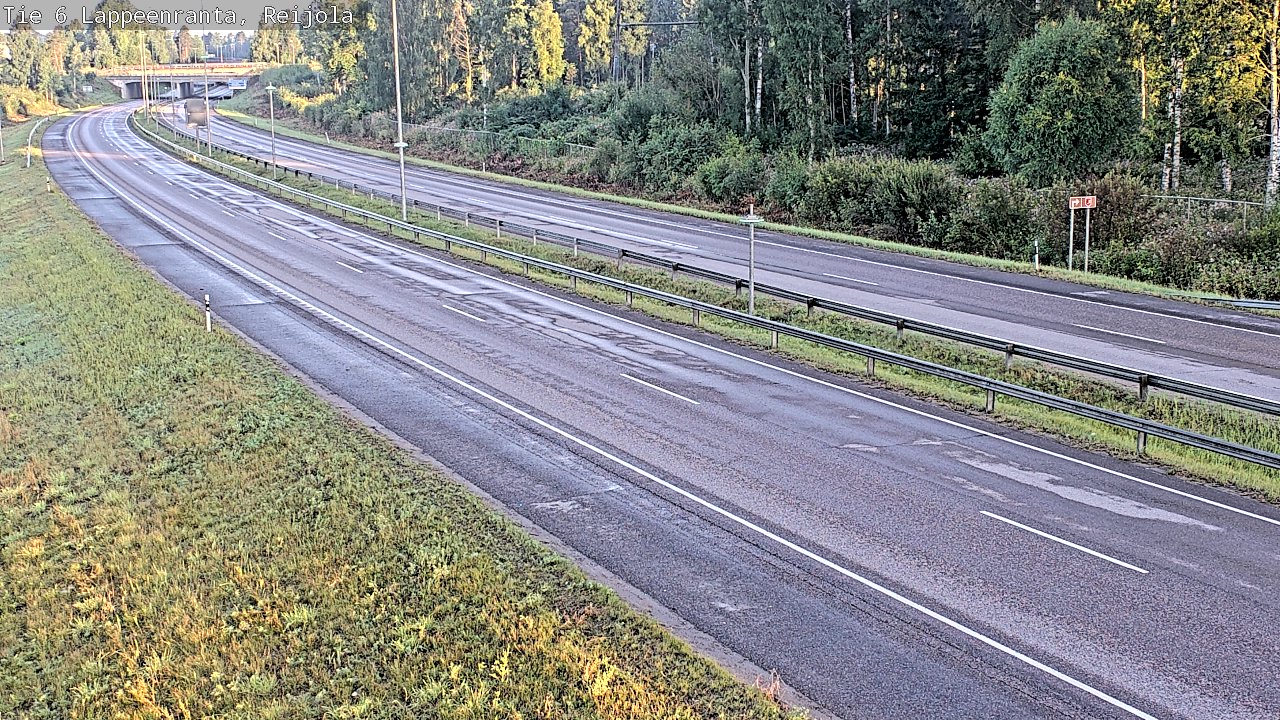 Weather Camera Image Road 6 Lappeenranta, Reijola, Lappeenranta, Etelä-Karjala