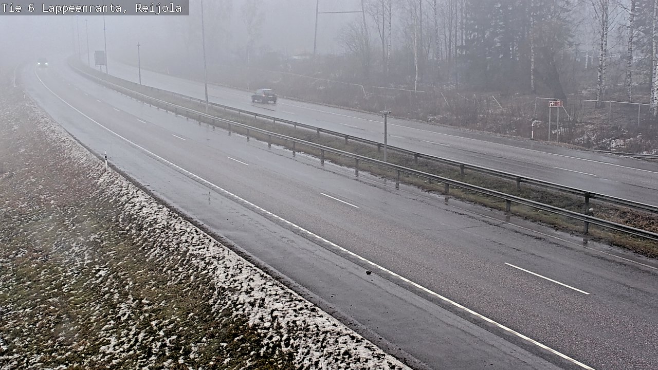Weather Camera Image Road 6 Lappeenranta, Reijola, Lappeenranta, Etelä-Karjala