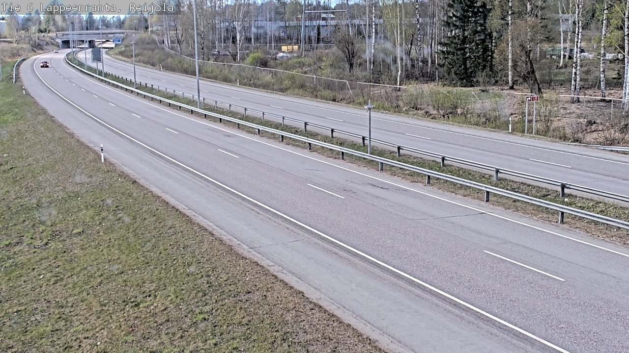 Weather Camera Image Road 6 Lappeenranta, Reijola, Lappeenranta, Etelä-Karjala