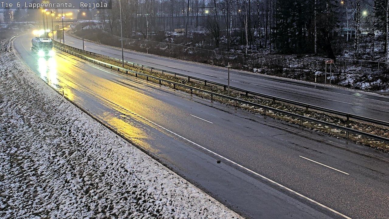 Weather Camera Image Road 6 Lappeenranta, Reijola, Lappeenranta, Etelä-Karjala