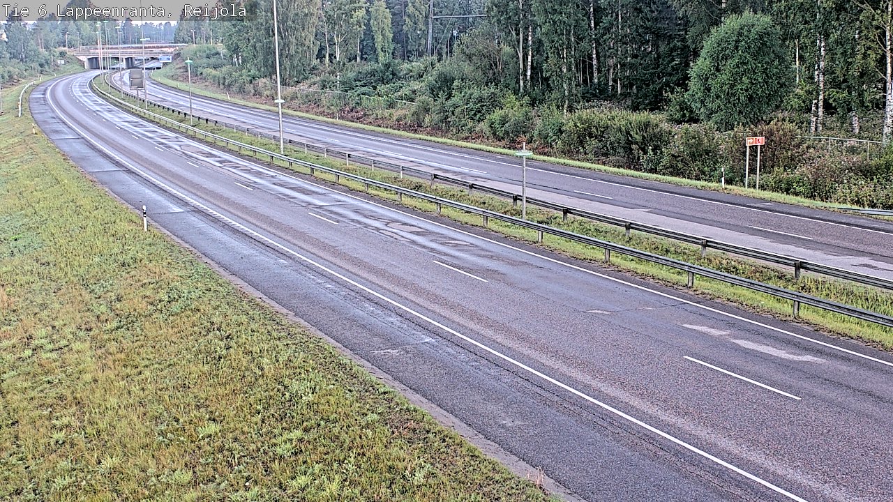 Weather Camera Image Road 6 Lappeenranta, Reijola, Lappeenranta, Etelä-Karjala