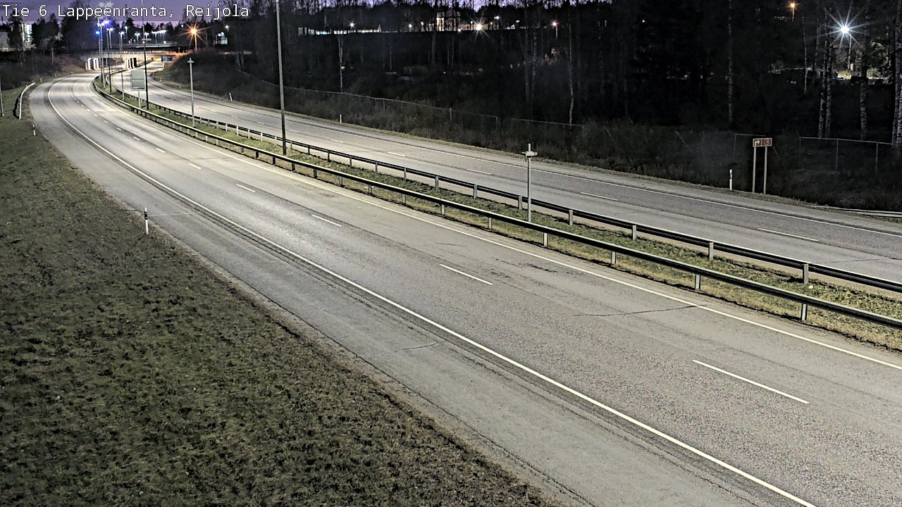 Weather Camera Image Road 6 Lappeenranta, Reijola, Lappeenranta, Etelä-Karjala