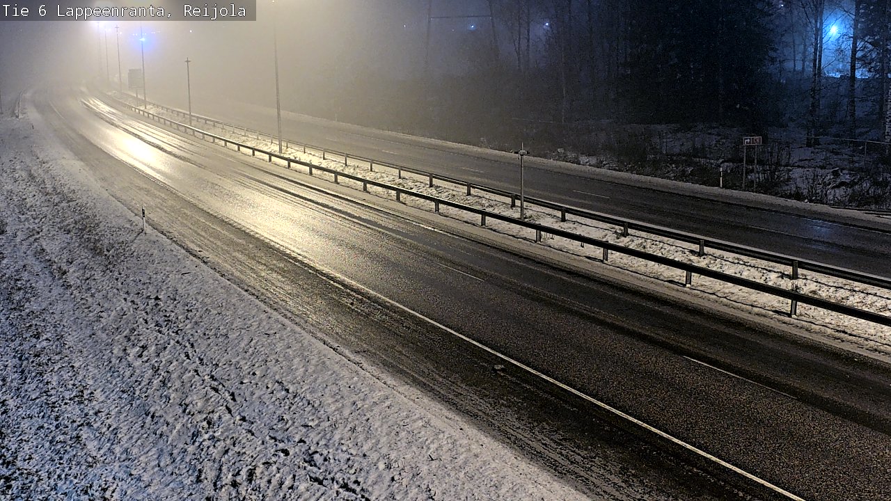 Weather Camera Image Road 6 Lappeenranta, Reijola, Lappeenranta, Etelä-Karjala