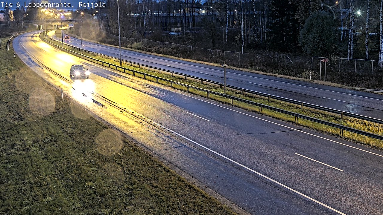 Weather Camera Image Road 6 Lappeenranta, Reijola, Lappeenranta, Etelä-Karjala