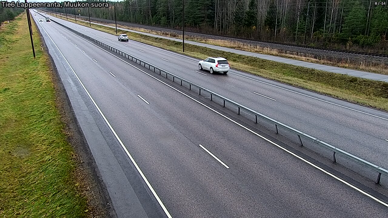 Weather Camera Image Road 6 Lappeenranta, Muukko straight, Lappeenranta, Etelä-Karjala