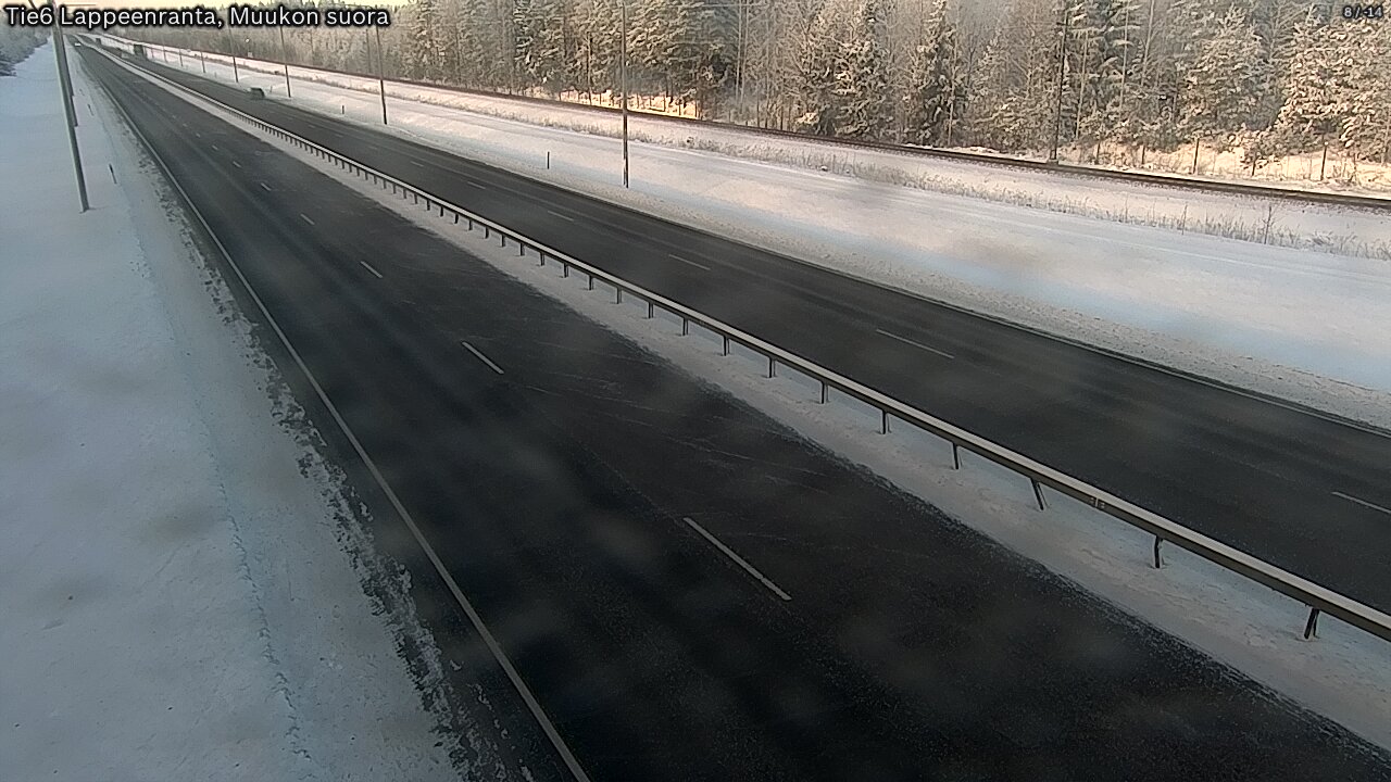 Weather Camera Image Tie 6 Villmanstrand, Muukko rakan, Lappeenranta, Etelä-Karjala