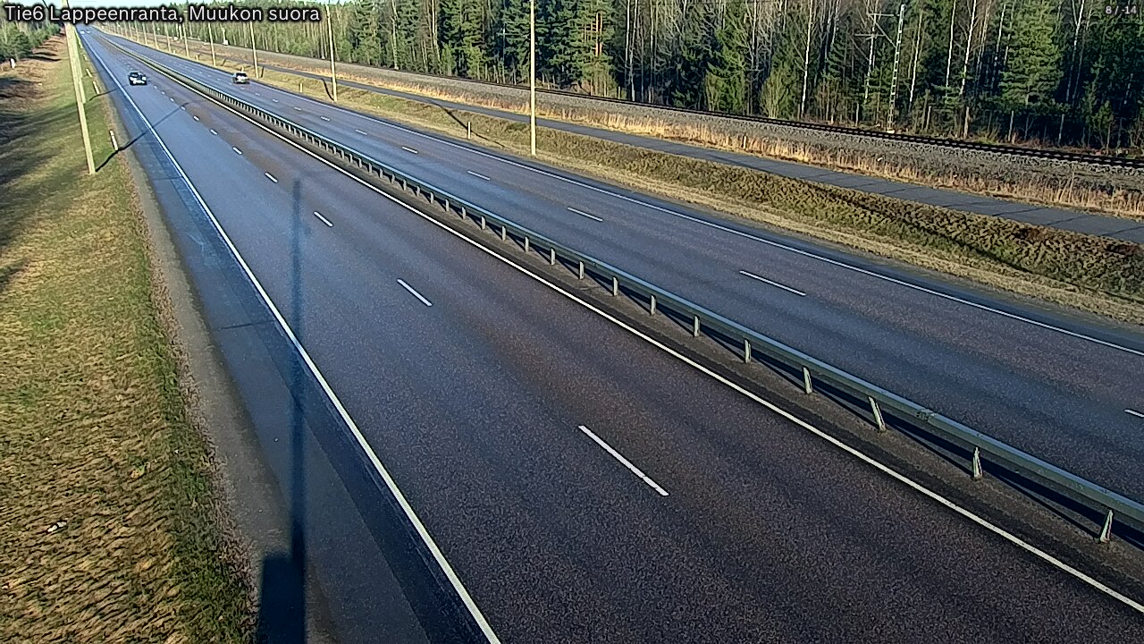 Weather Camera Image Tie 6 Villmanstrand, Muukko rakan, Lappeenranta, Etelä-Karjala
