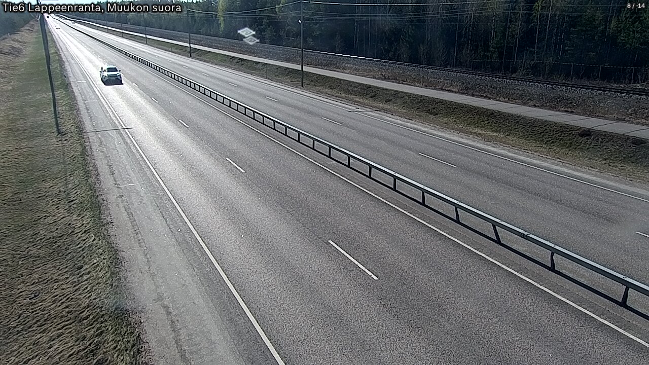 Weather Camera Image Tie 6 Villmanstrand, Muukko rakan, Lappeenranta, Etelä-Karjala