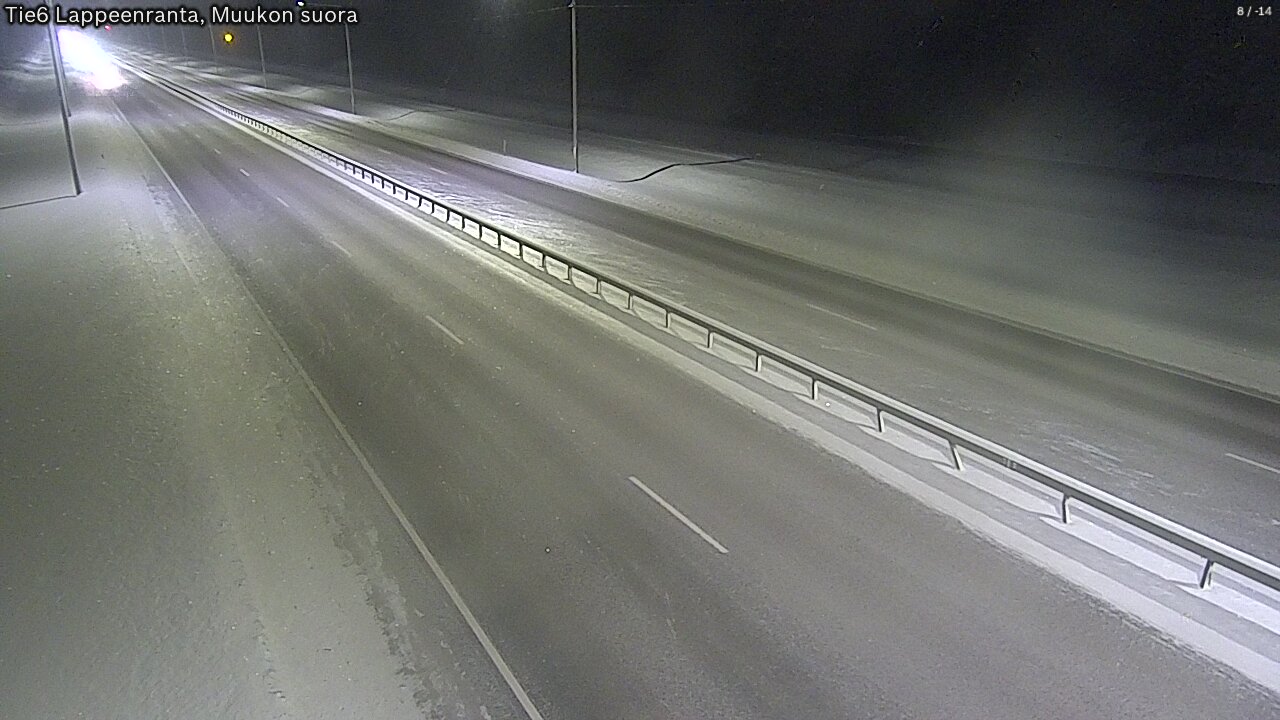 Weather Camera Image Road 6 Lappeenranta, Muukko straight, Lappeenranta, Etelä-Karjala