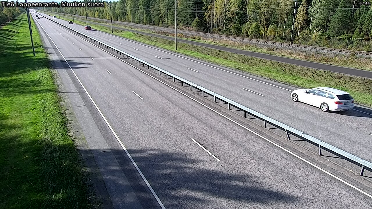 Weather Camera Image Tie 6 Villmanstrand, Muukko rakan, Lappeenranta, Etelä-Karjala