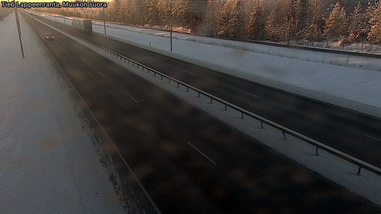 Weather Camera Image Tie 6 Villmanstrand, Muukko rakan, Lappeenranta, Etelä-Karjala