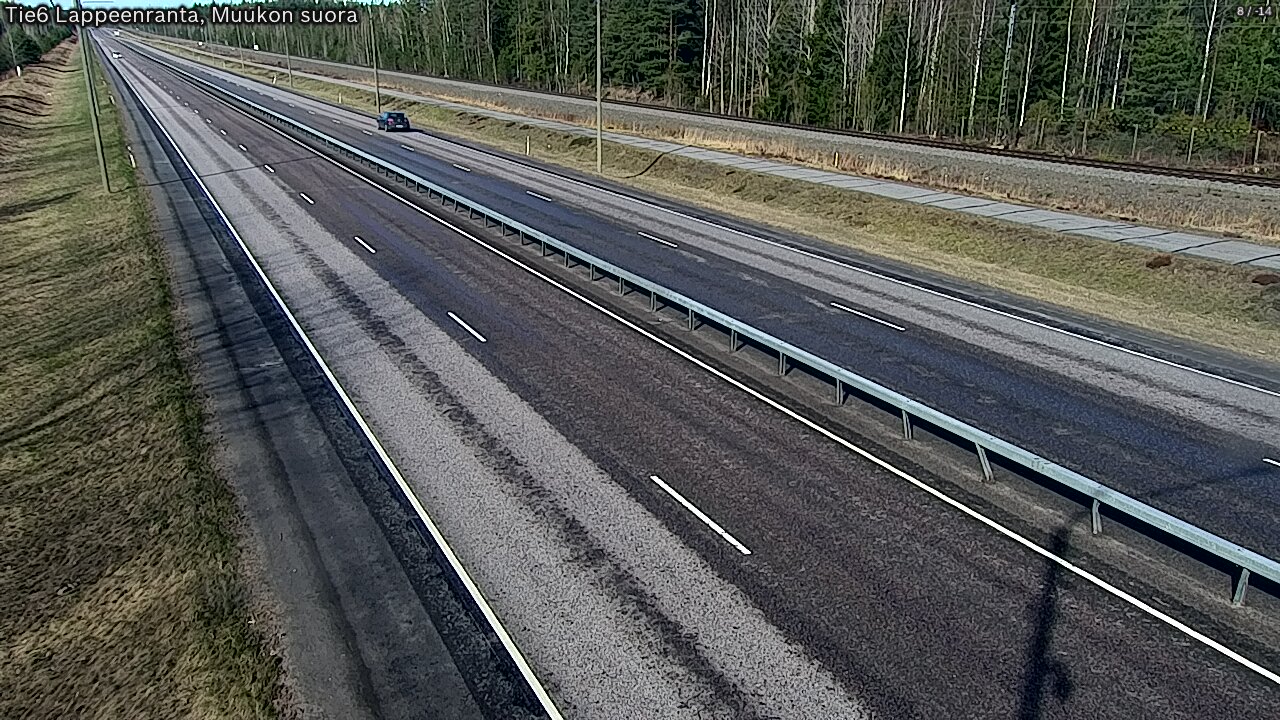 Weather Camera Image Tie 6 Villmanstrand, Muukko rakan, Lappeenranta, Etelä-Karjala