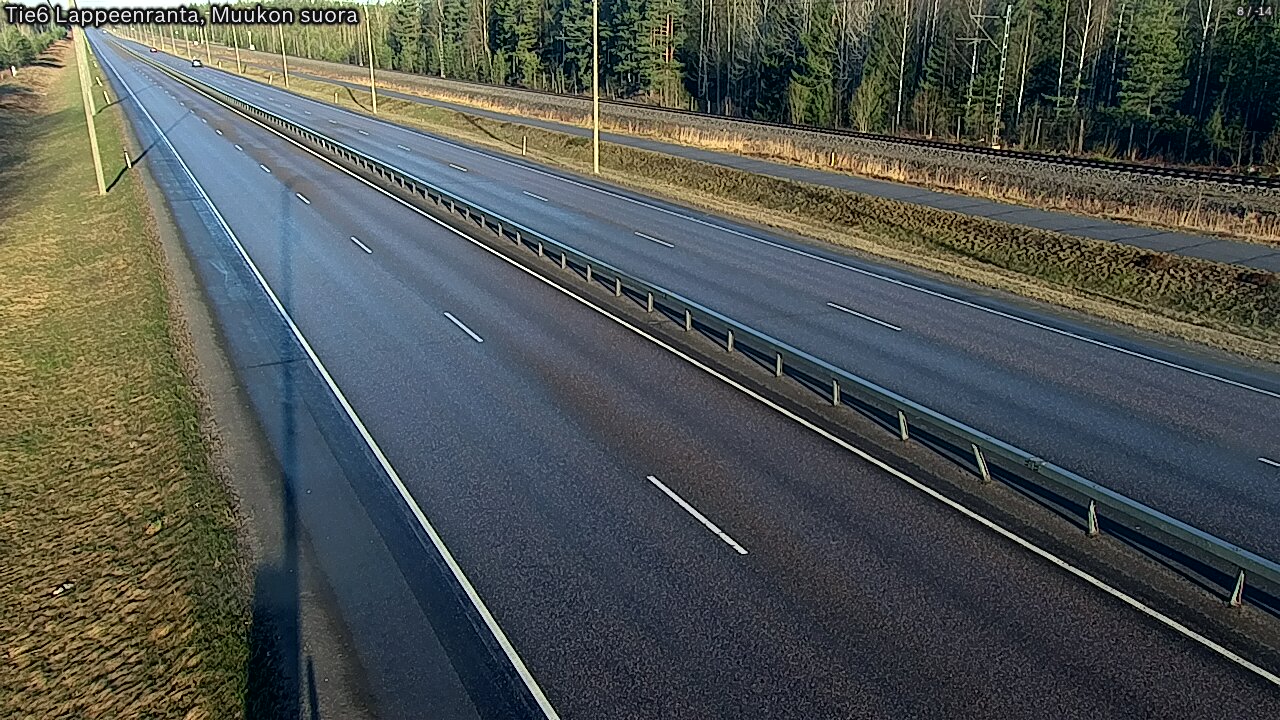 Weather Camera Image Tie 6 Villmanstrand, Muukko rakan, Lappeenranta, Etelä-Karjala