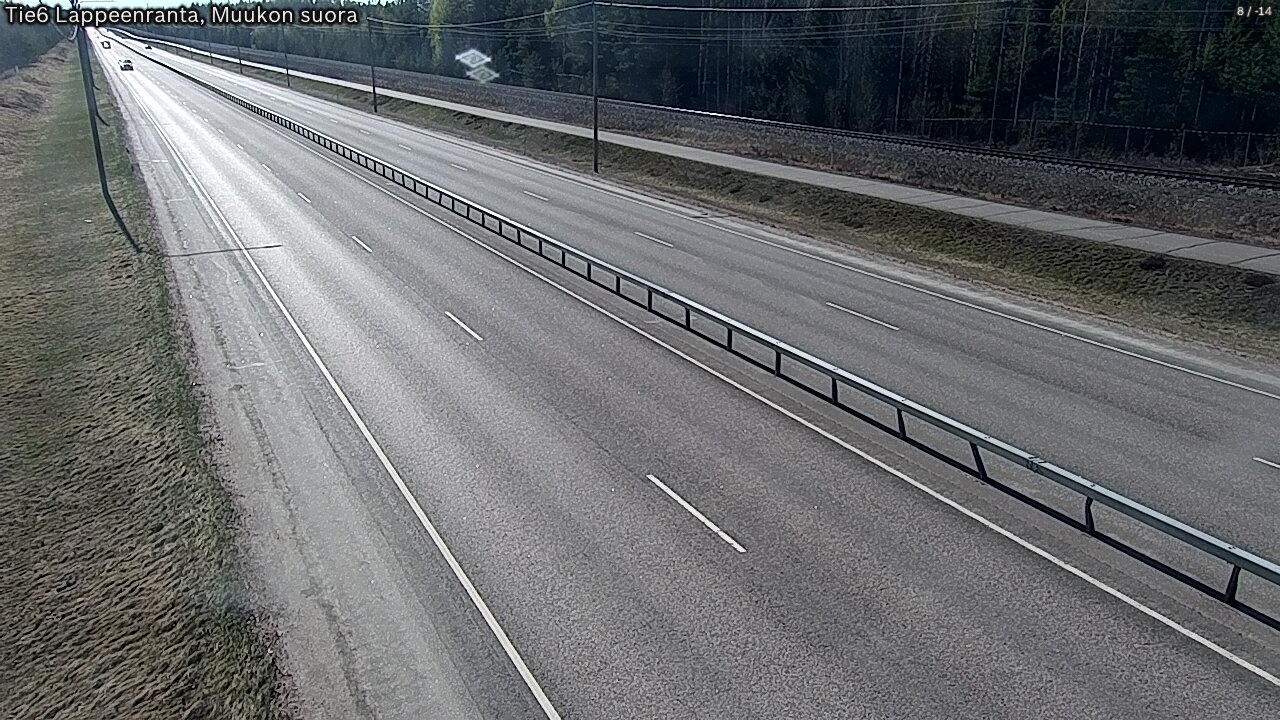 Weather Camera Image Tie 6 Villmanstrand, Muukko rakan, Lappeenranta, Etelä-Karjala