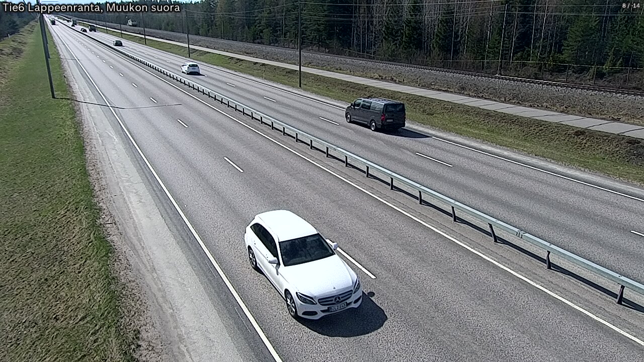 Weather Camera Image Road 6 Lappeenranta, Muukko straight, Lappeenranta, Etelä-Karjala