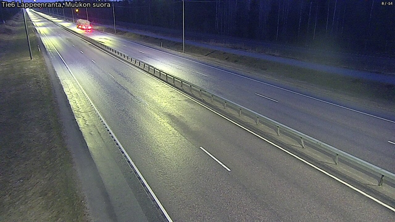 Weather Camera Image Tie 6 Villmanstrand, Muukko rakan, Lappeenranta, Etelä-Karjala