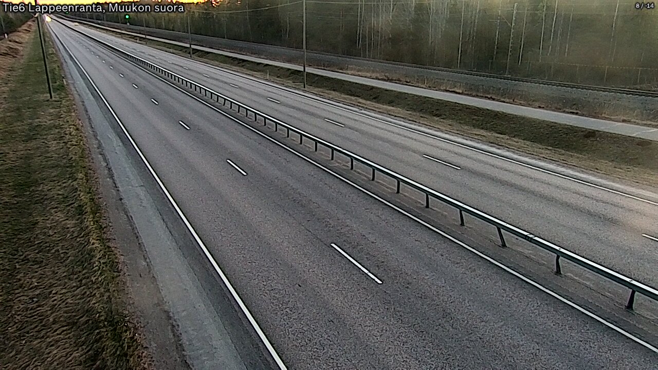 Weather Camera Image Tie 6 Villmanstrand, Muukko rakan, Lappeenranta, Etelä-Karjala