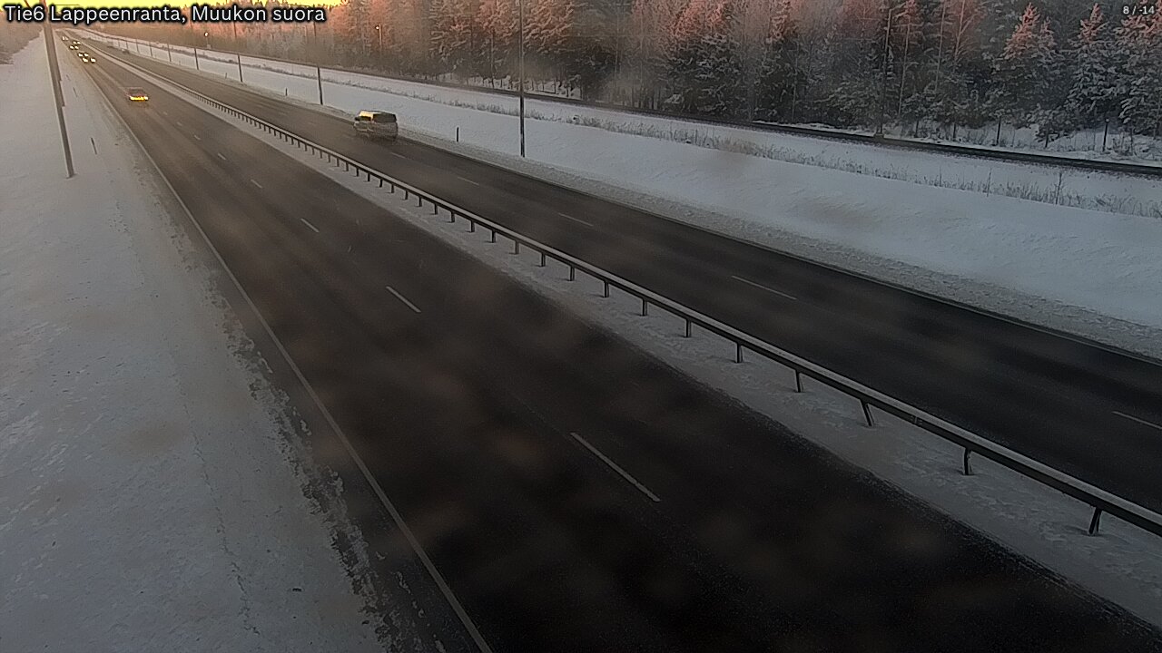 Weather Camera Image Tie 6 Villmanstrand, Muukko rakan, Lappeenranta, Etelä-Karjala