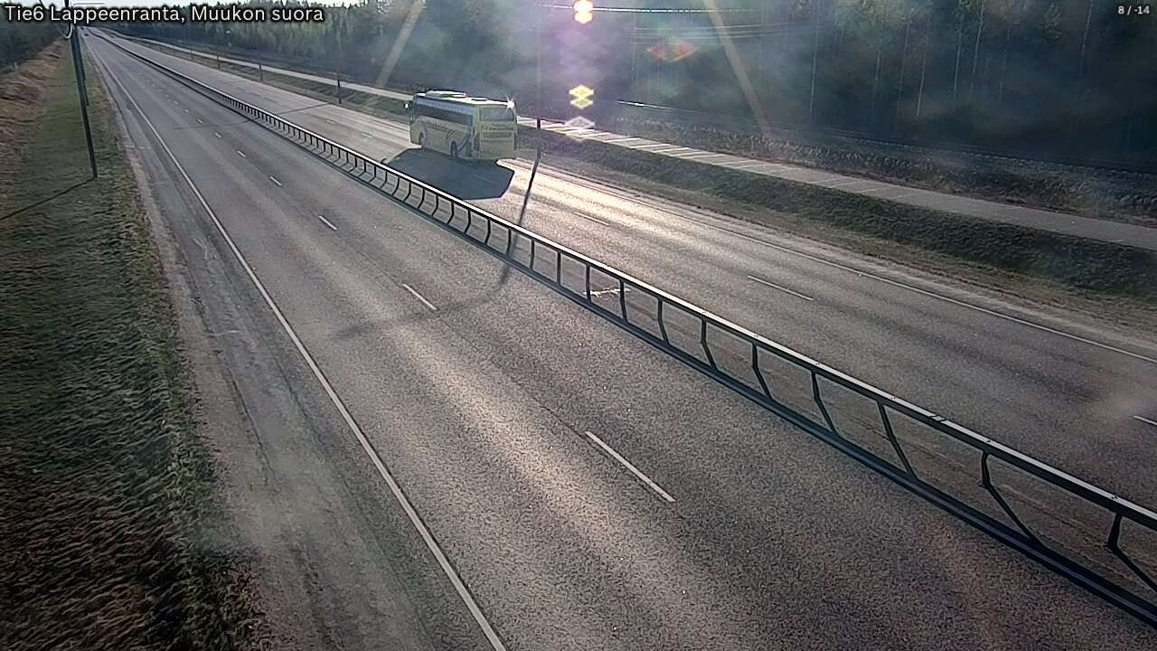 Weather Camera Image Tie 6 Villmanstrand, Muukko rakan, Lappeenranta, Etelä-Karjala