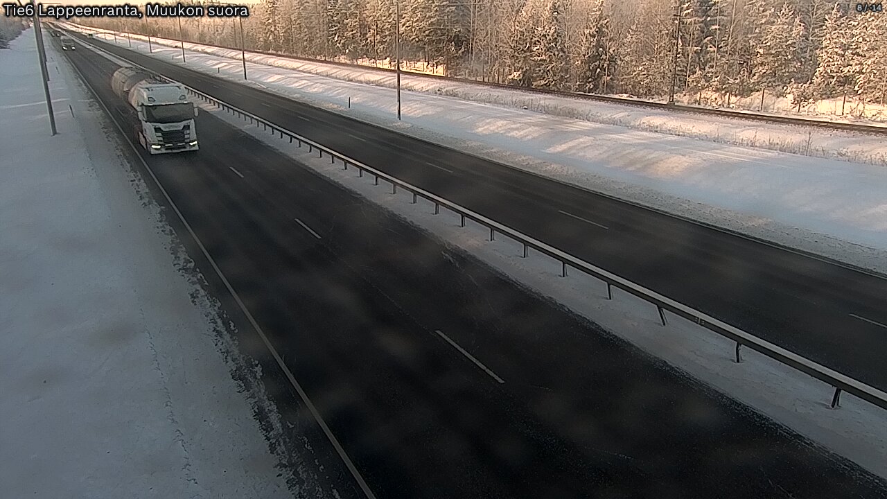 Weather Camera Image Tie 6 Villmanstrand, Muukko rakan, Lappeenranta, Etelä-Karjala