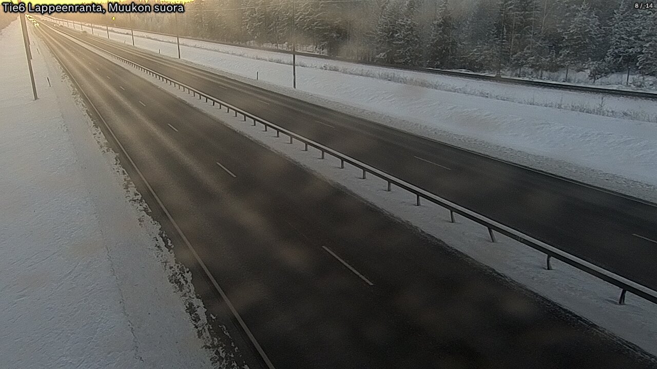 Kelikamerat Kuva Tie 6 Lappeenranta, Muukon suora, Lappeenranta, Etelä-Karjala