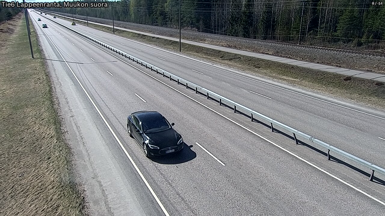 Weather Camera Image Tie 6 Villmanstrand, Muukko rakan, Lappeenranta, Etelä-Karjala