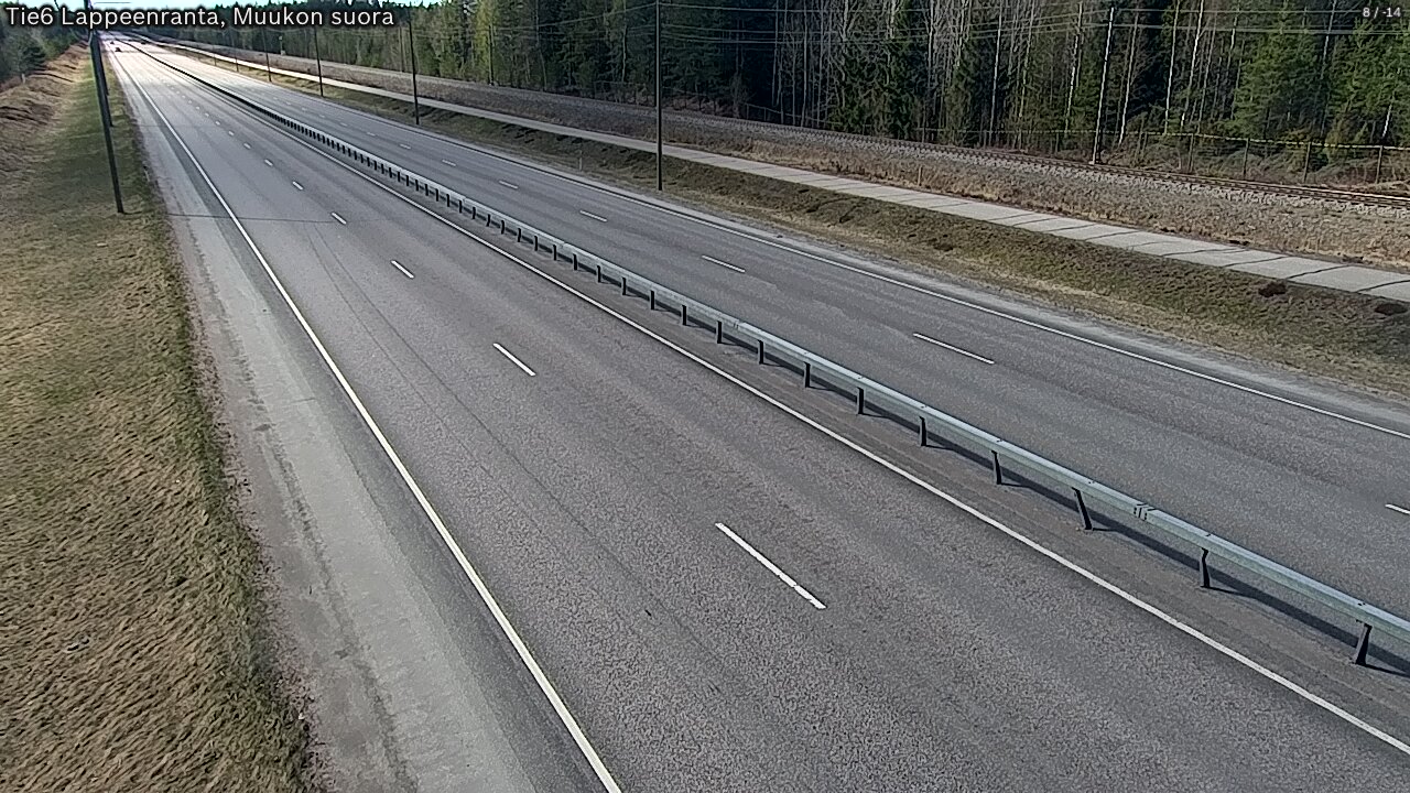 Weather Camera Image Tie 6 Villmanstrand, Muukko rakan, Lappeenranta, Etelä-Karjala