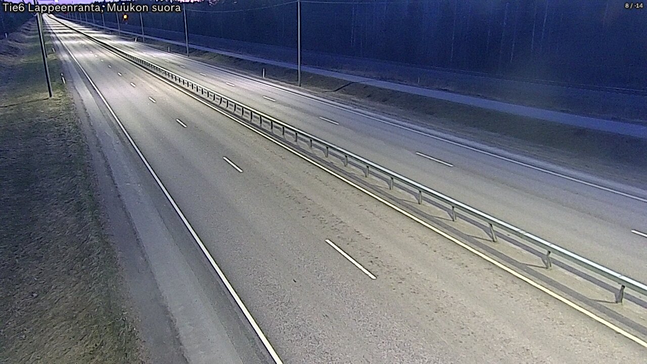 Weather Camera Image Tie 6 Villmanstrand, Muukko rakan, Lappeenranta, Etelä-Karjala