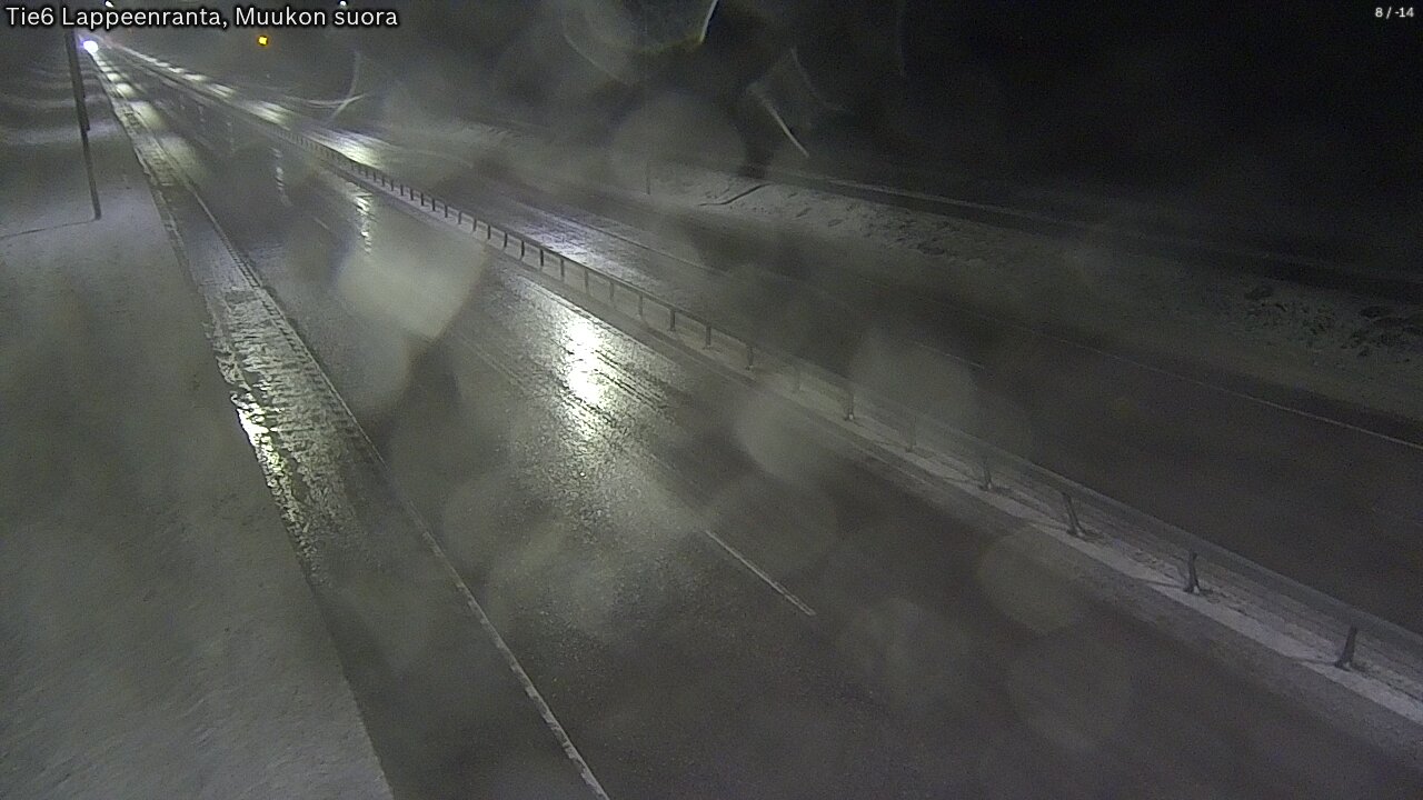 Weather Camera Image Road 6 Lappeenranta, Muukko straight, Lappeenranta, Etelä-Karjala