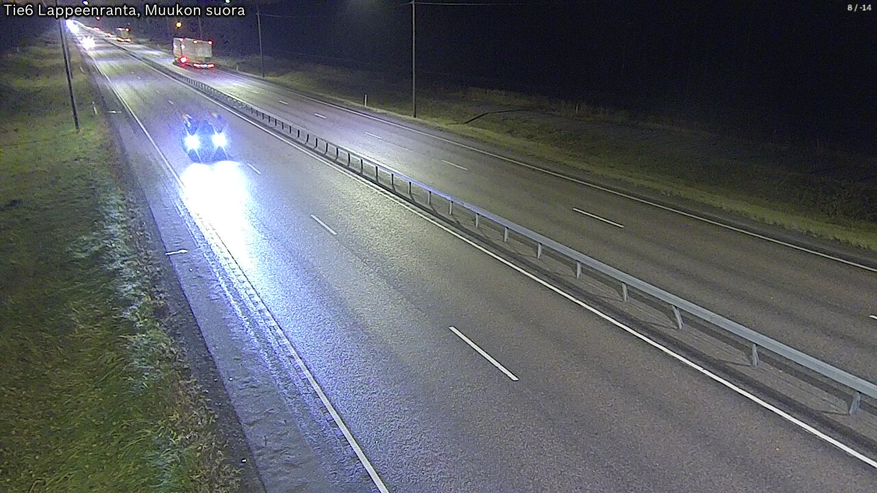 Weather Camera Image Road 6 Lappeenranta, Muukko straight, Lappeenranta, Etelä-Karjala