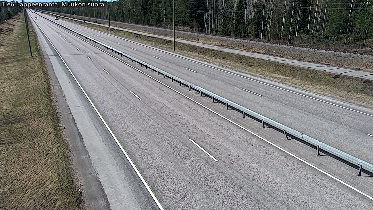 Weather Camera Image Tie 6 Villmanstrand, Muukko rakan, Lappeenranta, Etelä-Karjala