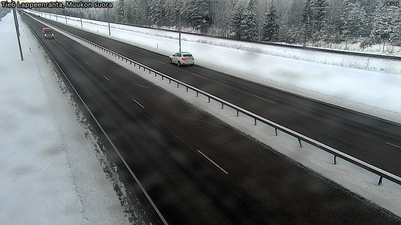 Kelikamerat Kuva Tie 6 Lappeenranta, Muukon suora, Lappeenranta, Etelä-Karjala