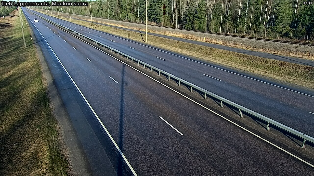 Weather Camera Image Tie 6 Villmanstrand, Muukko rakan, Lappeenranta, Etelä-Karjala
