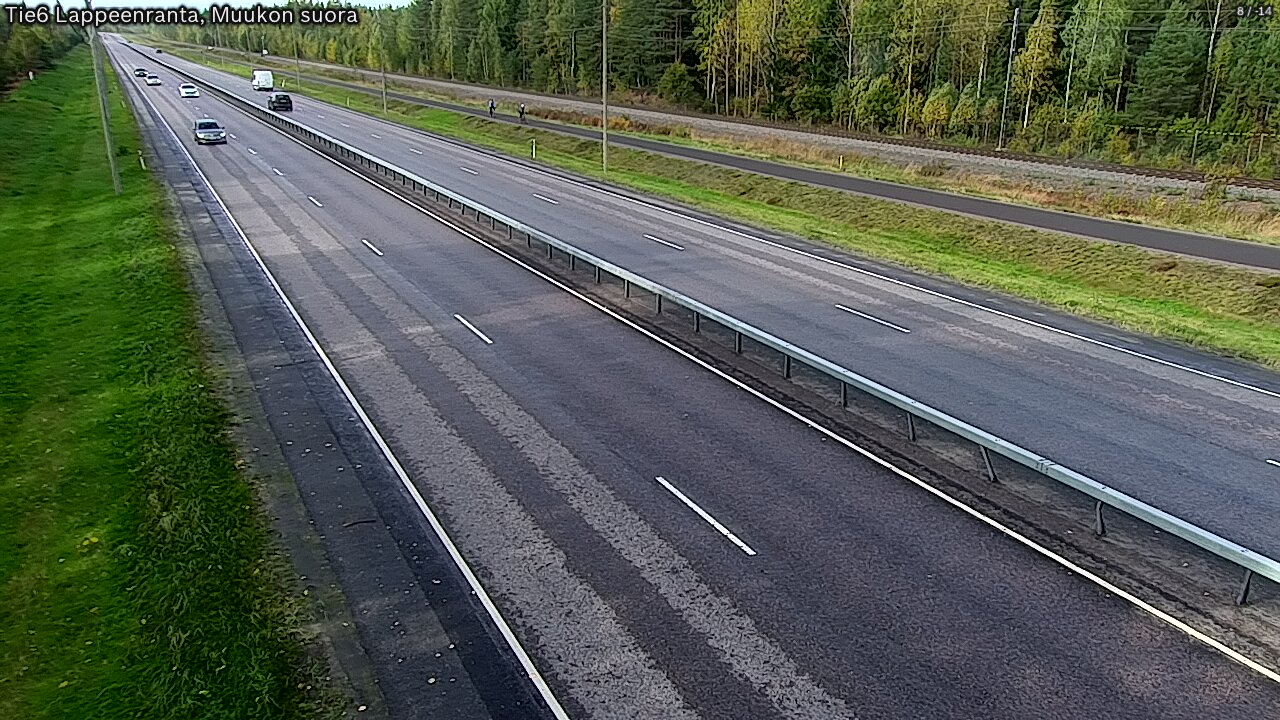Weather Camera Image Tie 6 Villmanstrand, Muukko rakan, Lappeenranta, Etelä-Karjala