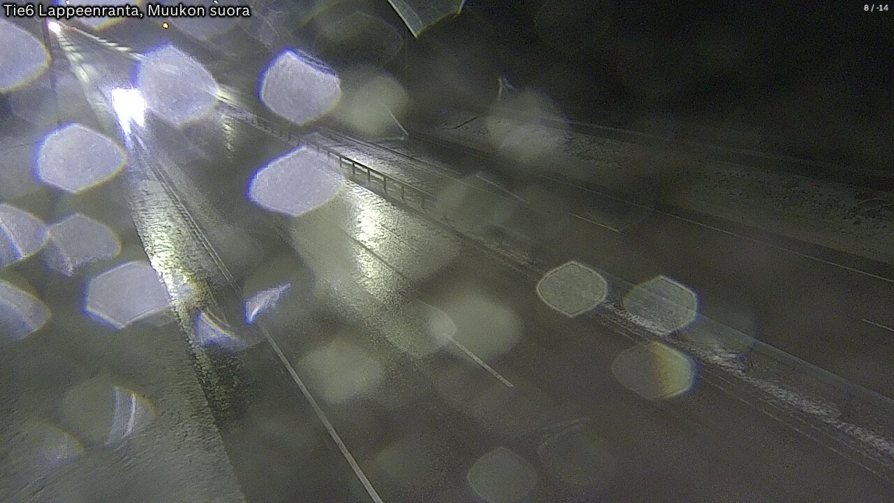 Weather Camera Image Road 6 Lappeenranta, Muukko straight, Lappeenranta, Etelä-Karjala