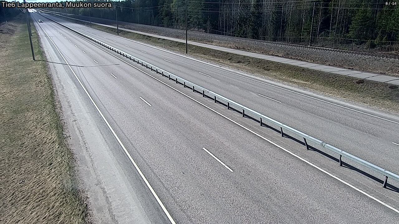 Weather Camera Image Tie 6 Villmanstrand, Muukko rakan, Lappeenranta, Etelä-Karjala