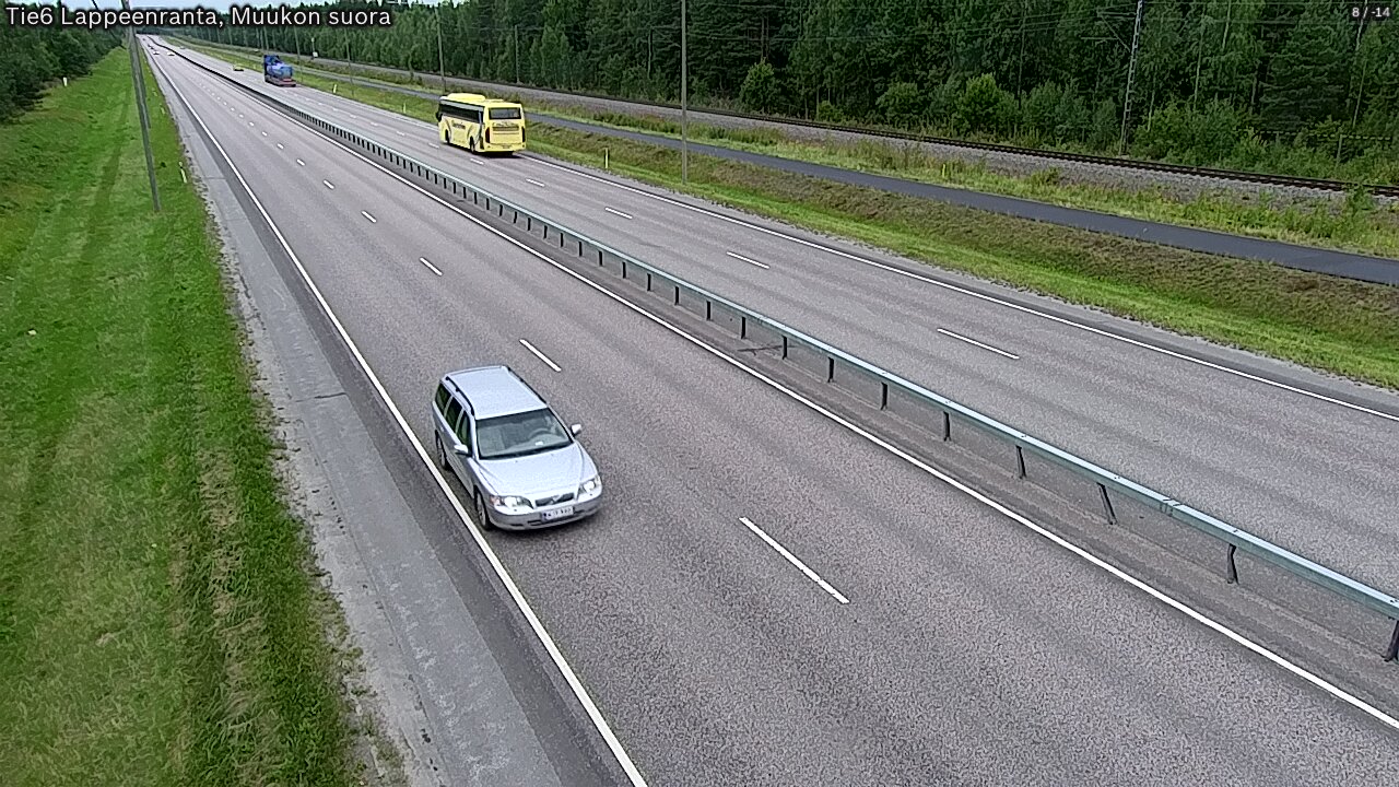 Weather Camera Image Road 6 Lappeenranta, Muukko straight, Lappeenranta, Etelä-Karjala