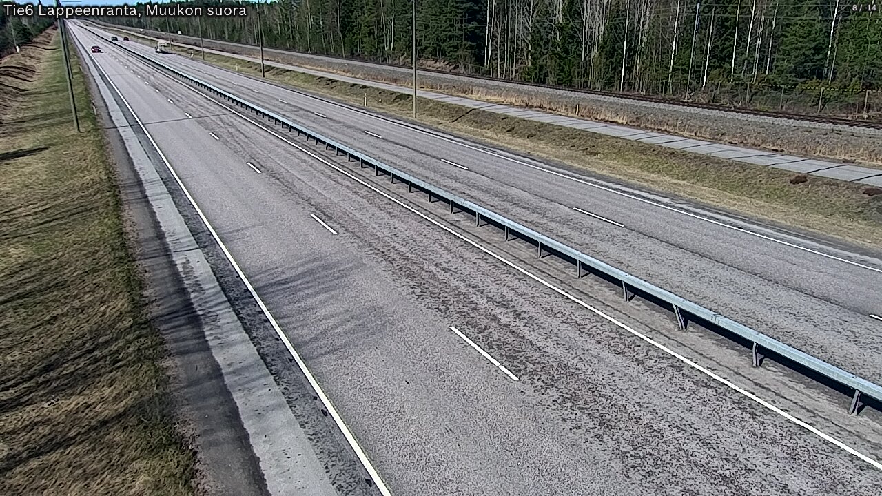 Weather Camera Image Tie 6 Villmanstrand, Muukko rakan, Lappeenranta, Etelä-Karjala