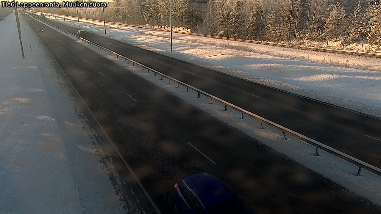 Weather Camera Image Tie 6 Villmanstrand, Muukko rakan, Lappeenranta, Etelä-Karjala