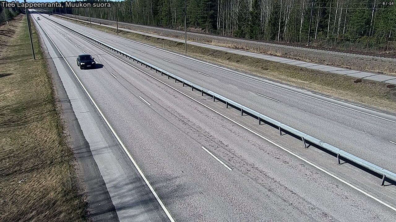 Weather Camera Image Tie 6 Villmanstrand, Muukko rakan, Lappeenranta, Etelä-Karjala