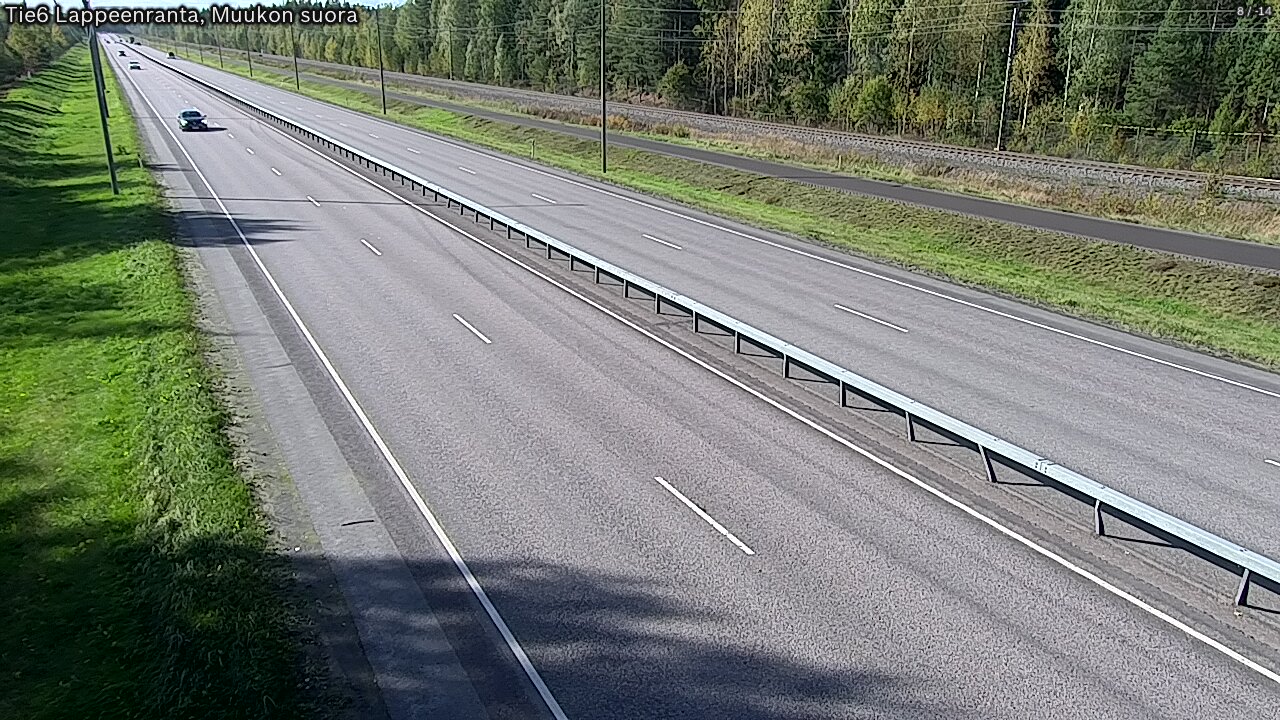 Weather Camera Image Tie 6 Villmanstrand, Muukko rakan, Lappeenranta, Etelä-Karjala