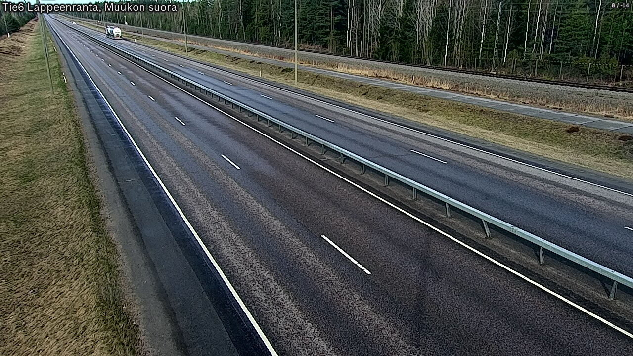 Weather Camera Image Tie 6 Villmanstrand, Muukko rakan, Lappeenranta, Etelä-Karjala
