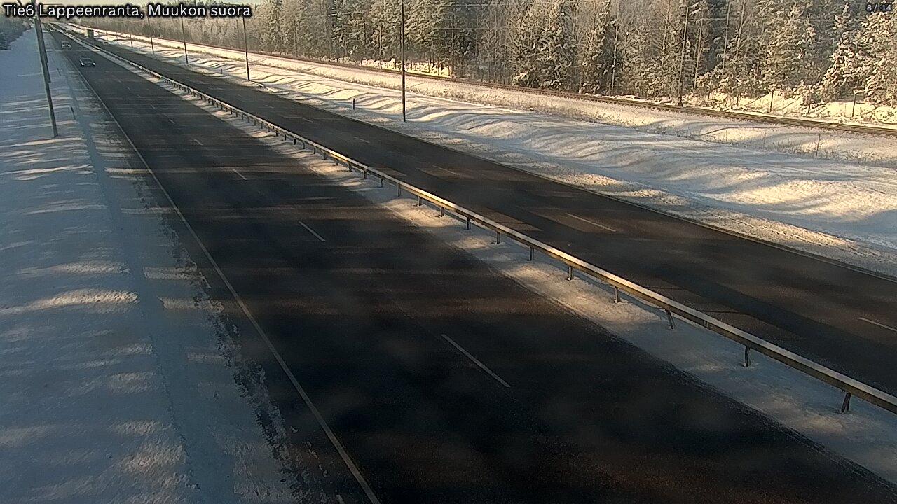 Weather Camera Image Tie 6 Villmanstrand, Muukko rakan, Lappeenranta, Etelä-Karjala